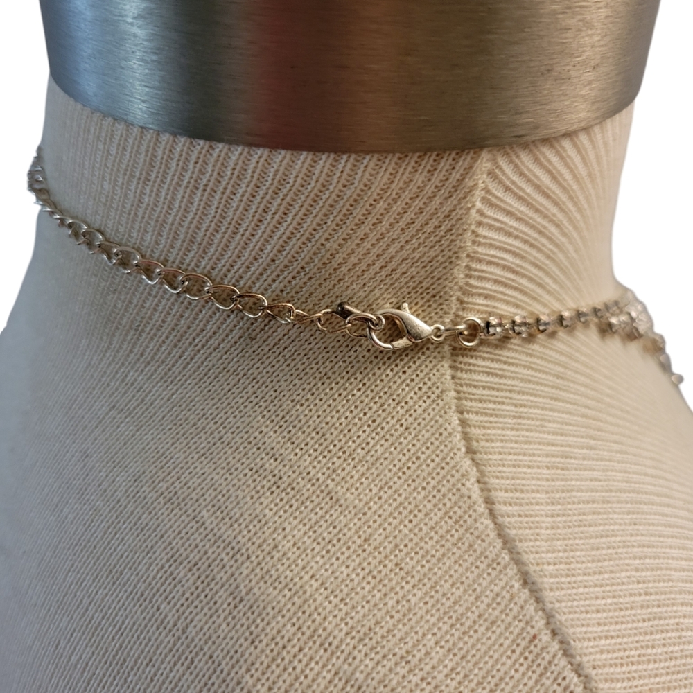 Rhinestone Collar Statement Necklace - image 4